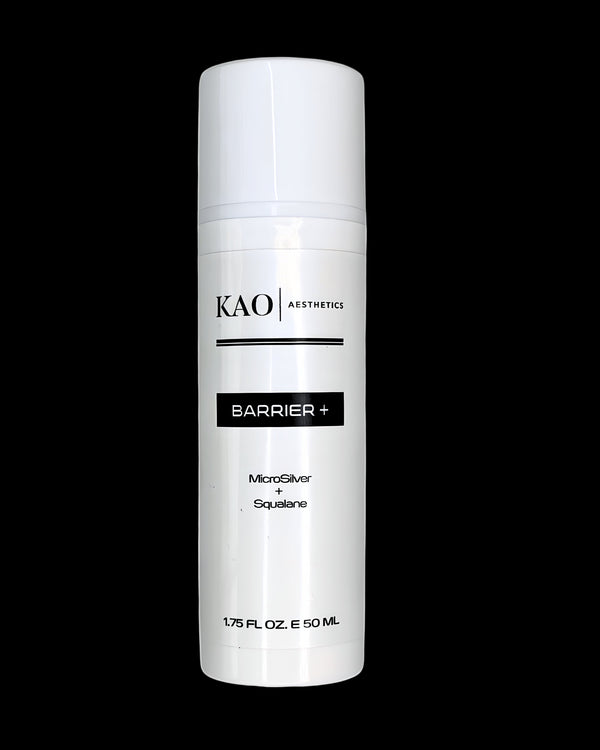 KAO Aesthetics Barrier+ skincare product on a white background