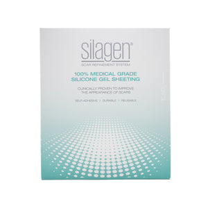 Silagen 100% Medical Grade Silicone Scar Sheeting Clear Silicone Strip 1"x 6"